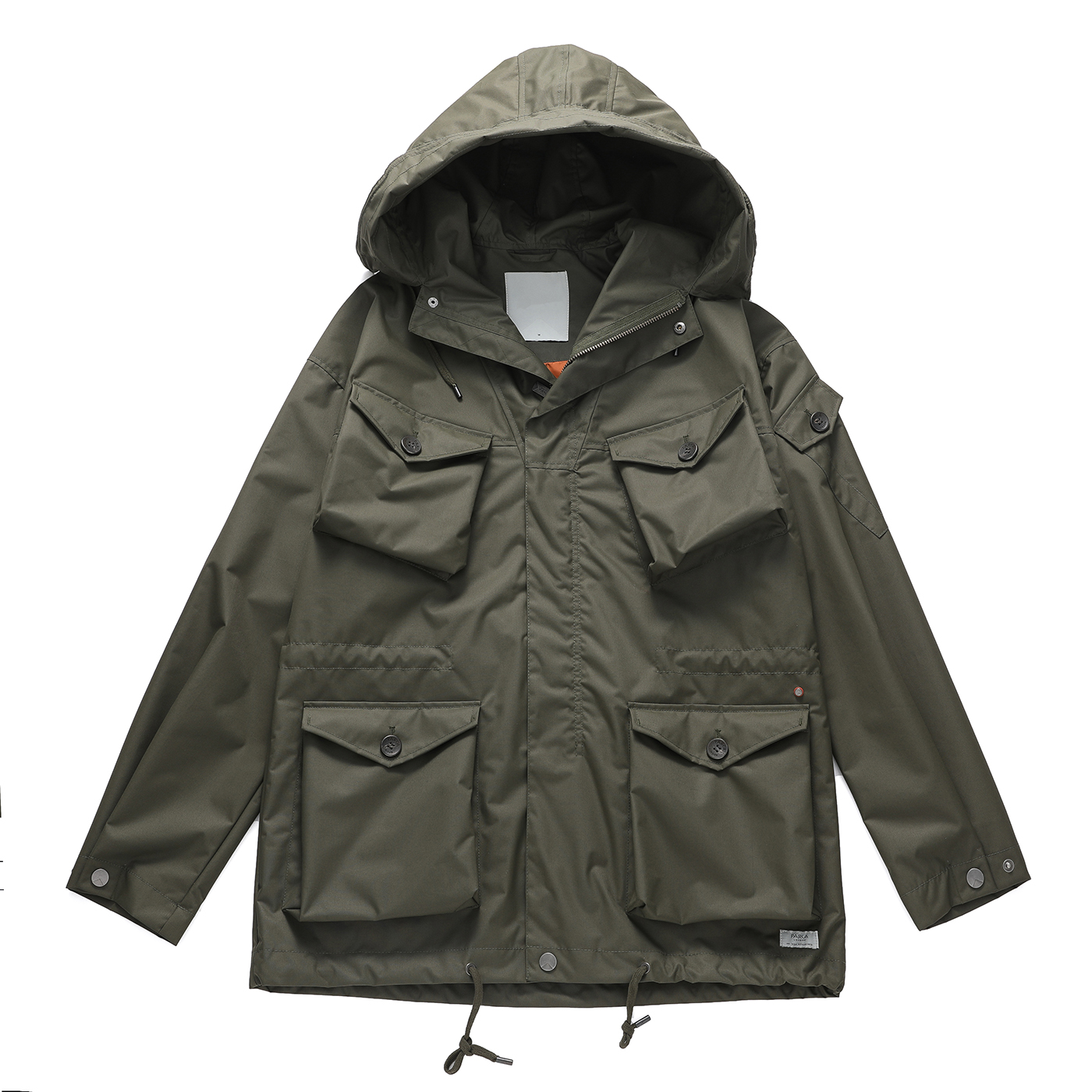 Man Parka Winter Unisex Oversize Big Hoodie Jackets With Contrast Lining