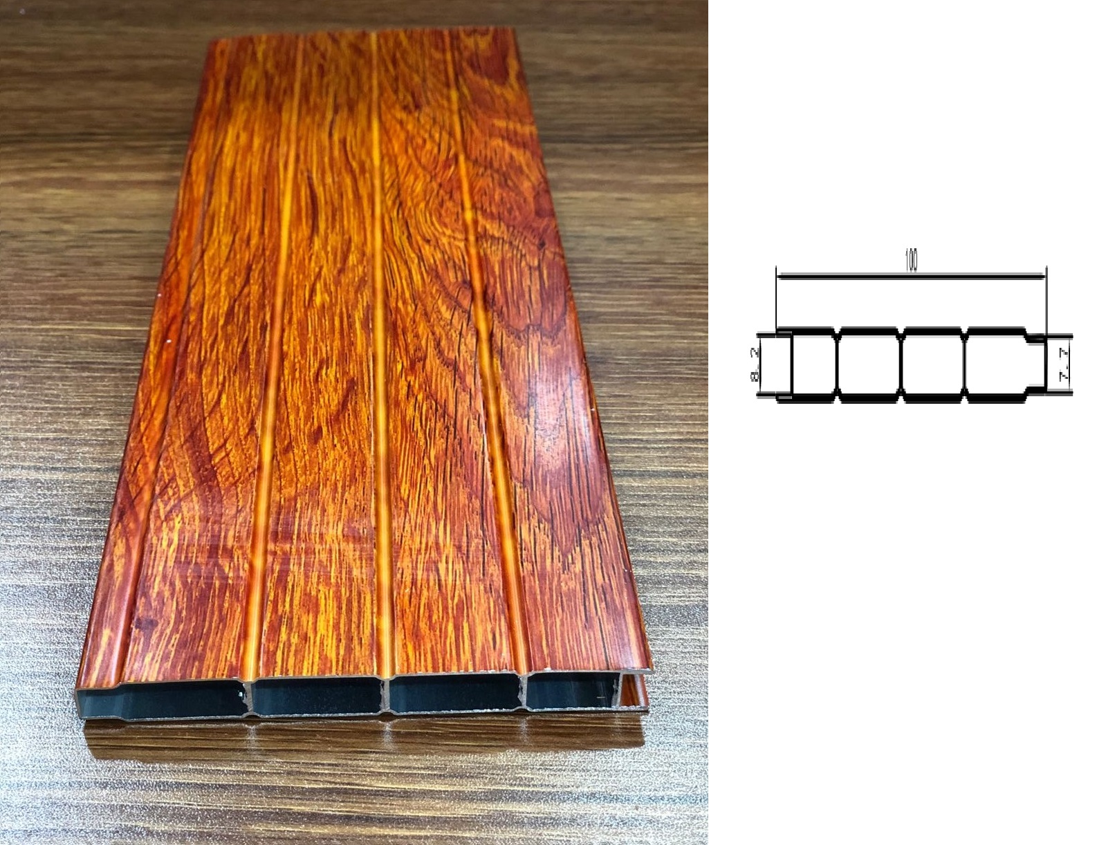 044 Woodgrain Kitchen/Cabinet Aluminum Profile Plate