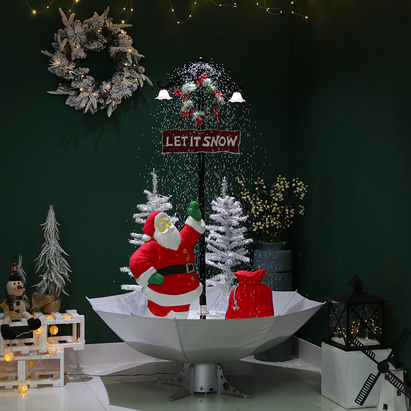 Snowing christmas tree