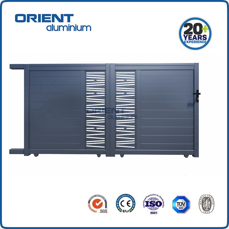 Aluminium main gate door design for UK and French market