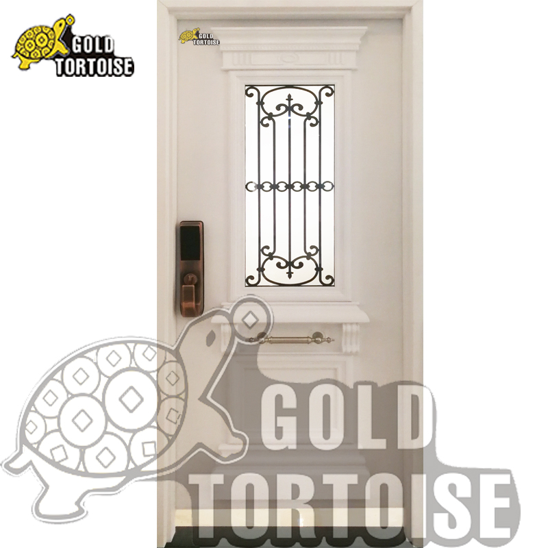 Decorative Israel Security Door With E-Lock