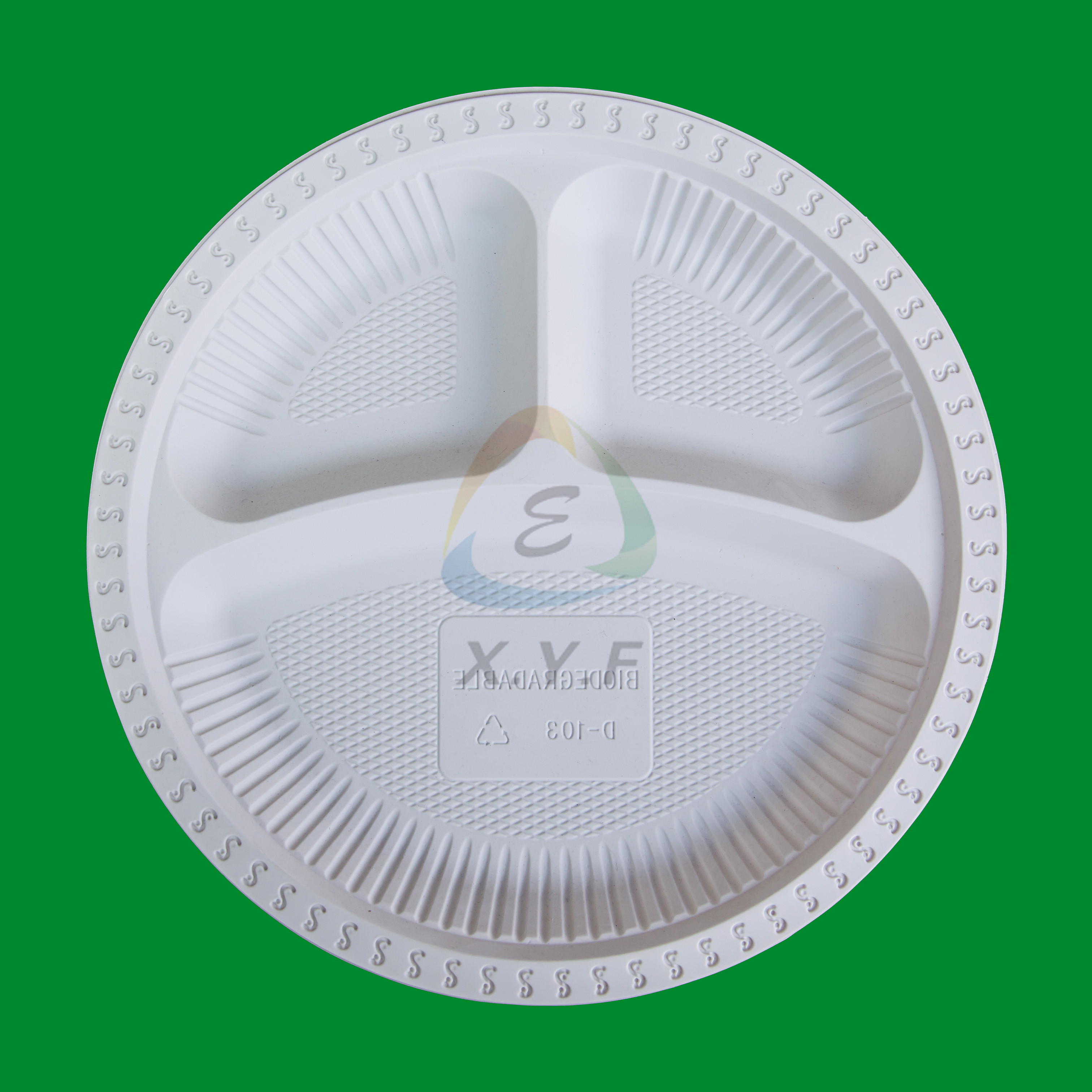 Disposable corn starch 10 inch round plates