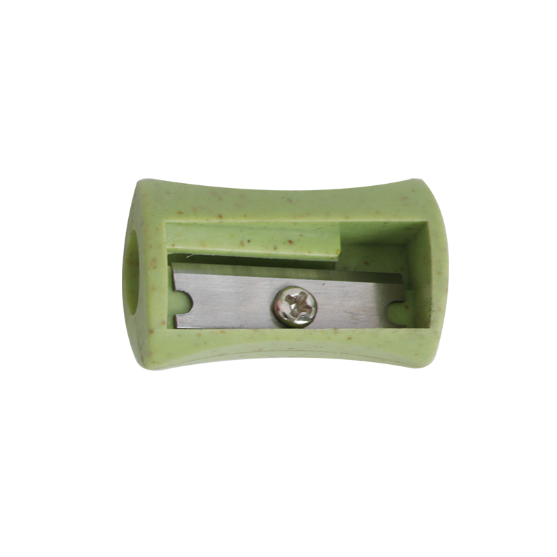 Wheat straw pencil sharpener
