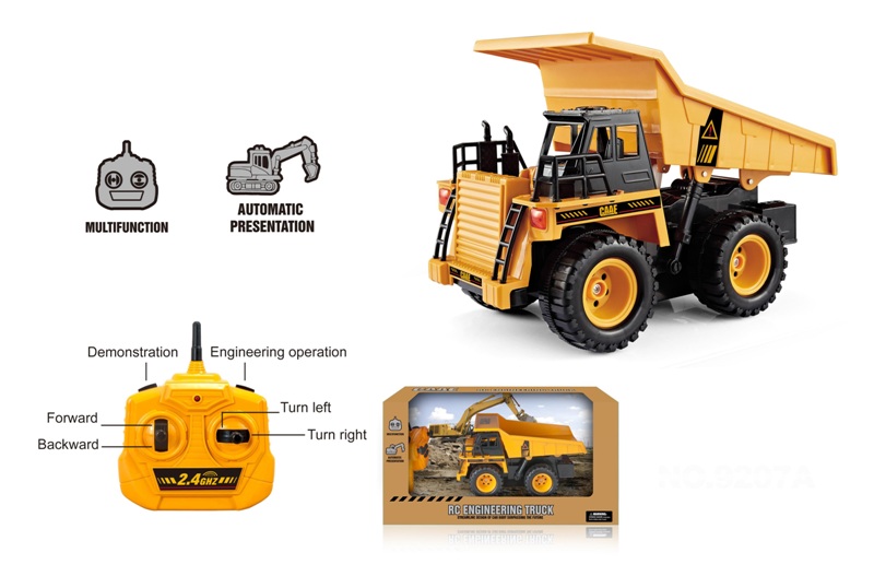 Radio control construction truck