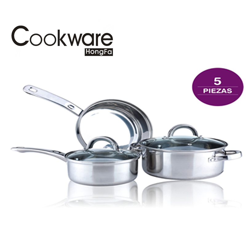 5pc Ss Cookware Set