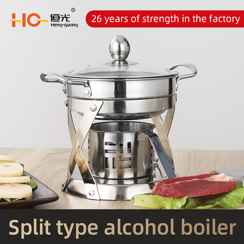 Stainless Steel Easily Assembled Grill Round barbeque Stainless steel grill Amazon non-stick grill Korean barbecue oven