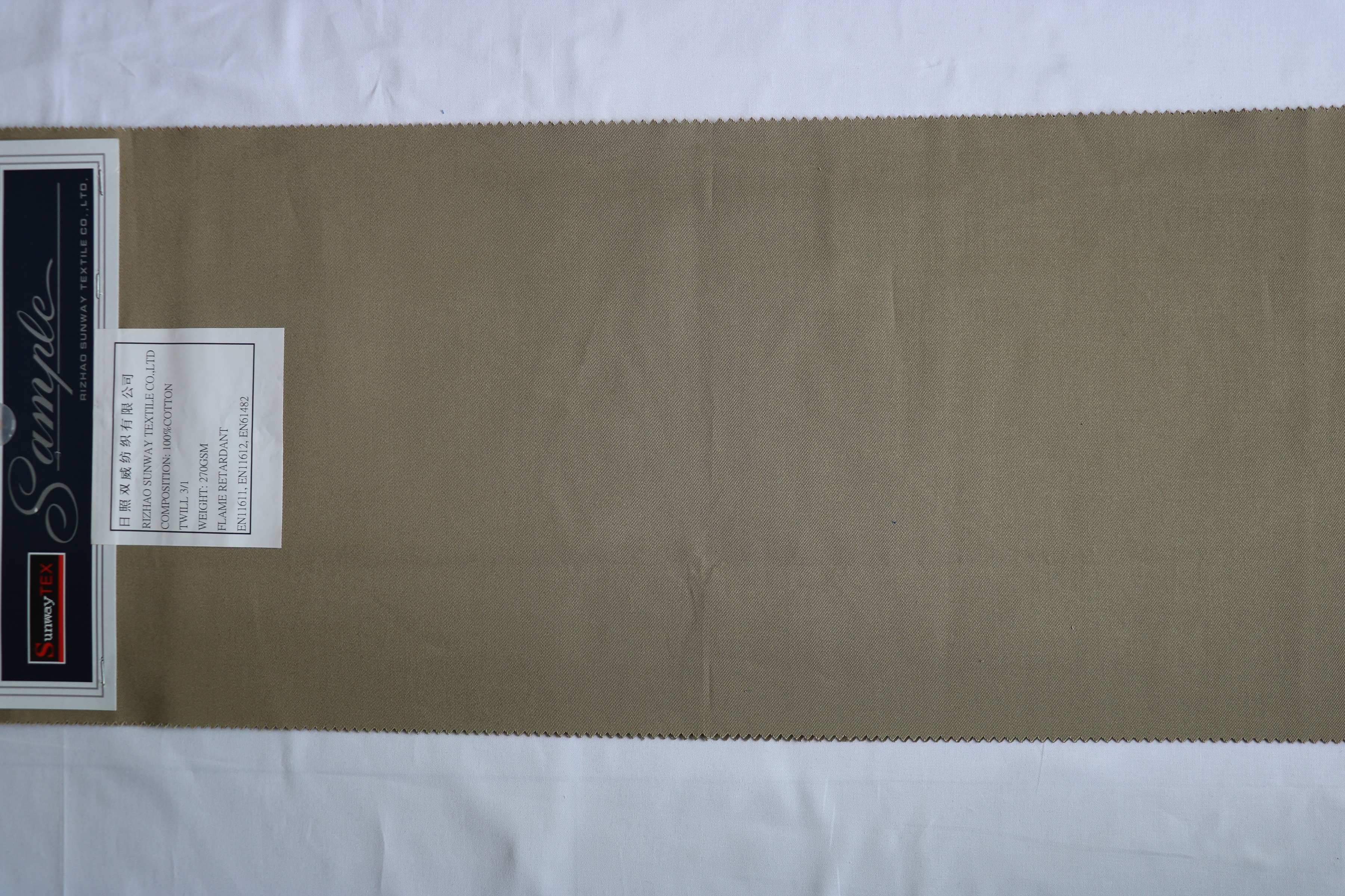 100%cotton 270gsm 3/1 Flame Retardant