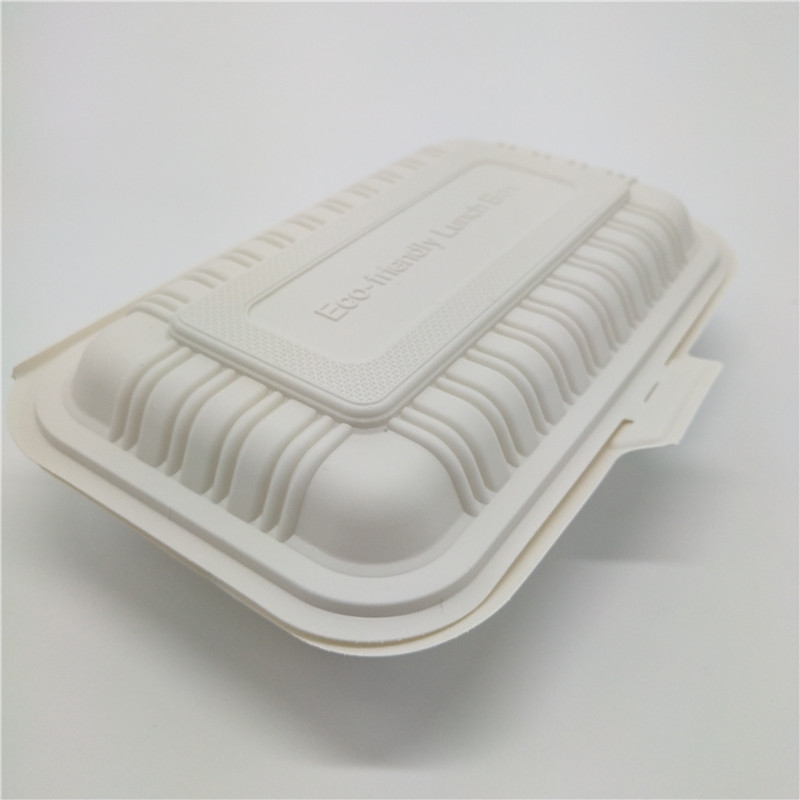600ml Cornstarch Clamshell Food Box
