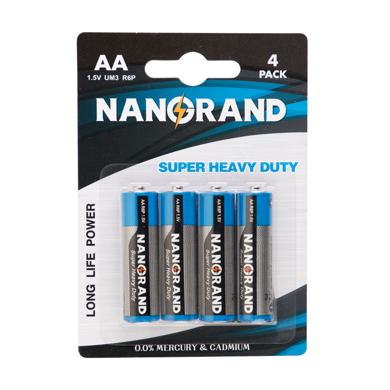 carbon zinc AA battery