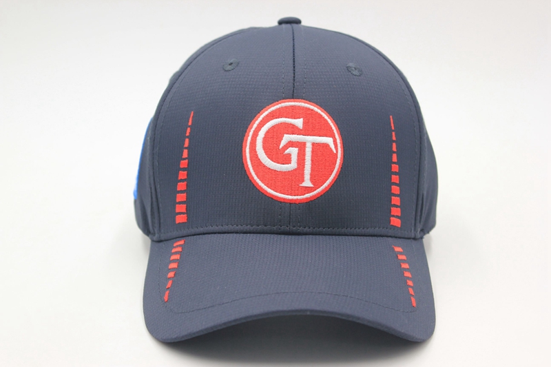 6panel Jacquard polyester baseball cap with embroidery logo