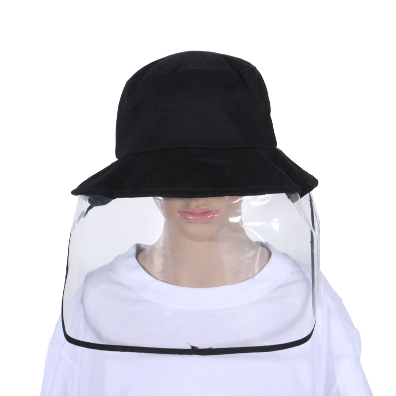 Cheap bucket hat with face shield