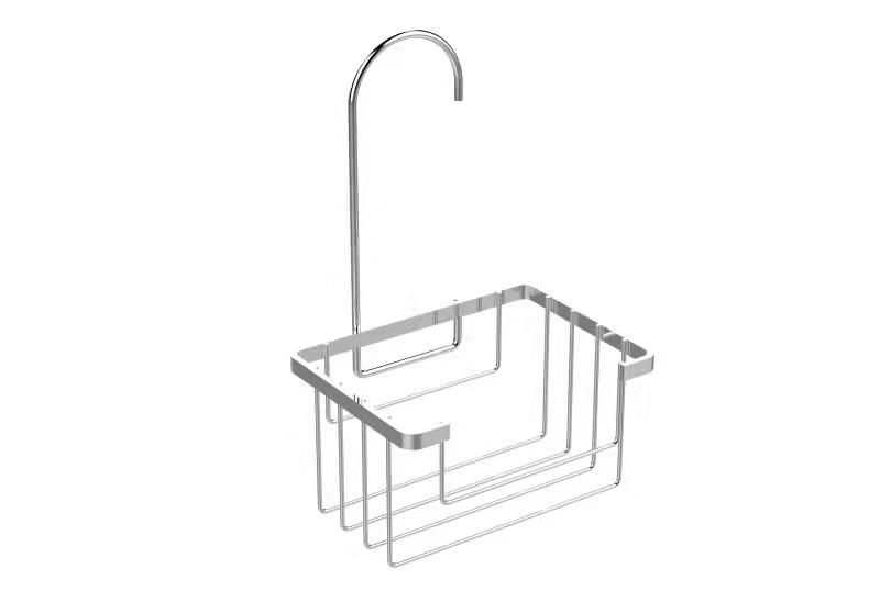 GOURMAID  hanging basket for shower mixer valves stainless steel 201+ chrome plated 10.1i15