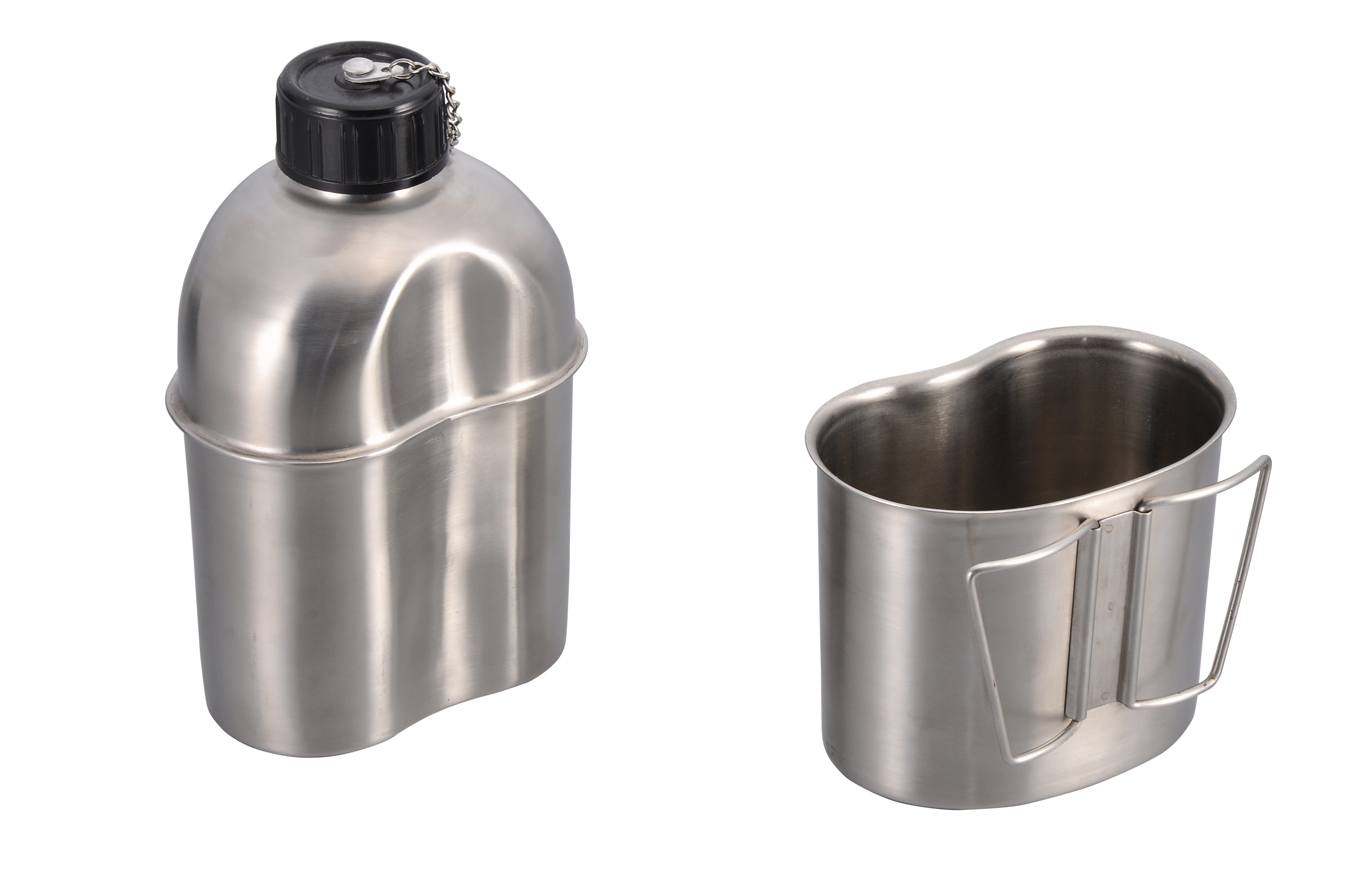 Military Canteen With Cup