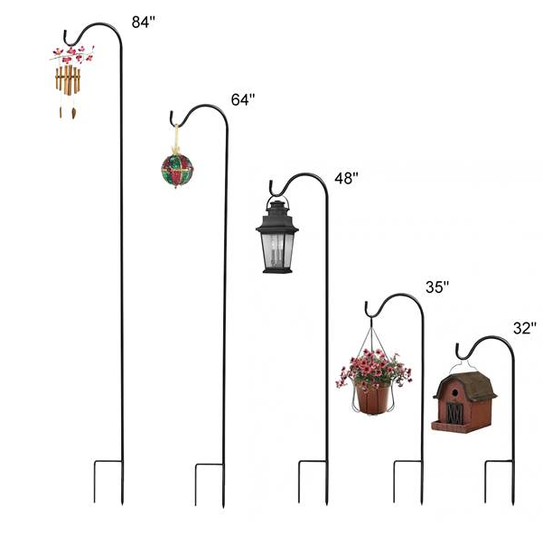 Black Painted Garden Hook Shepherd Hook for Hanging Flower
