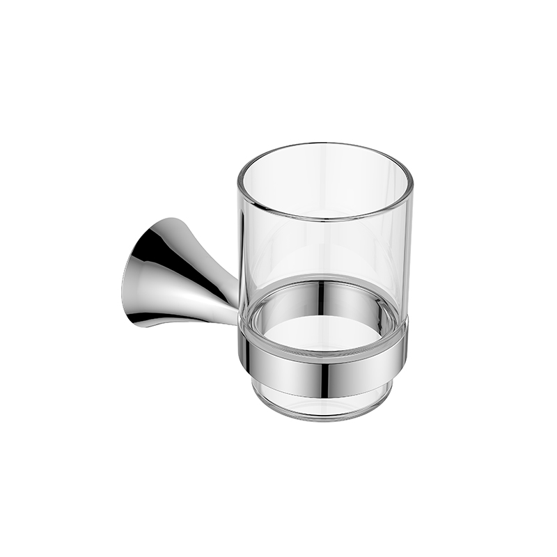 FLOVA Brass tumbler holder with glass