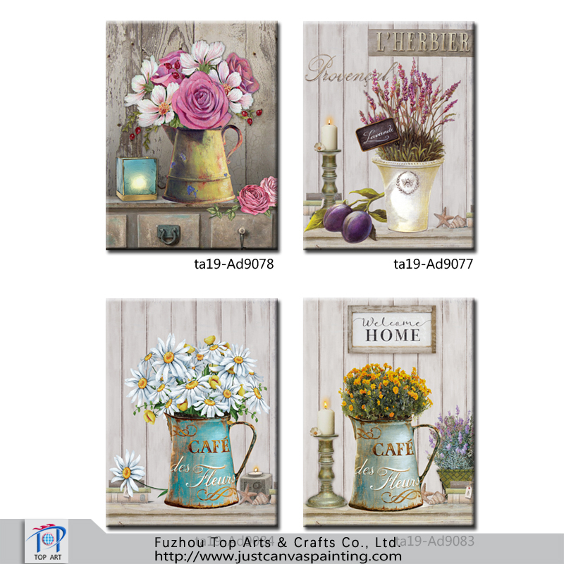 Photo clip LED canvas painting Spring 3DIron pot LED canvas painting