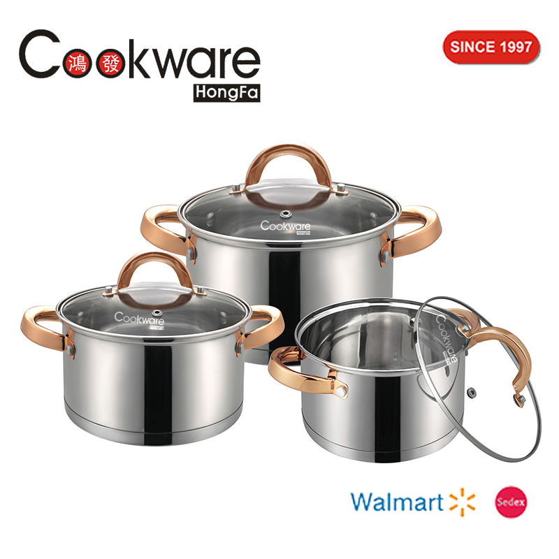 6pcs Stainless Steel Cookware Set
