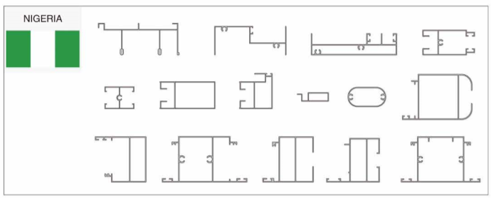 023 Nigeria Window Door Aluminum Profile