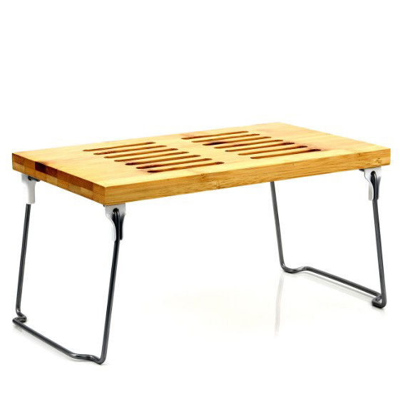Bamboo folding shelf