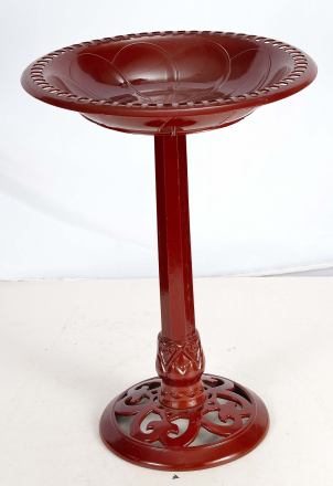 Plastic Birdbath With Planter