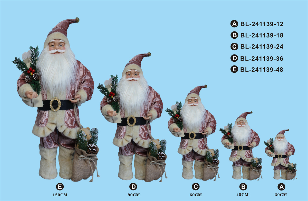 30cm/45cm/60cm/90cm/120cm height set of Santa Claus