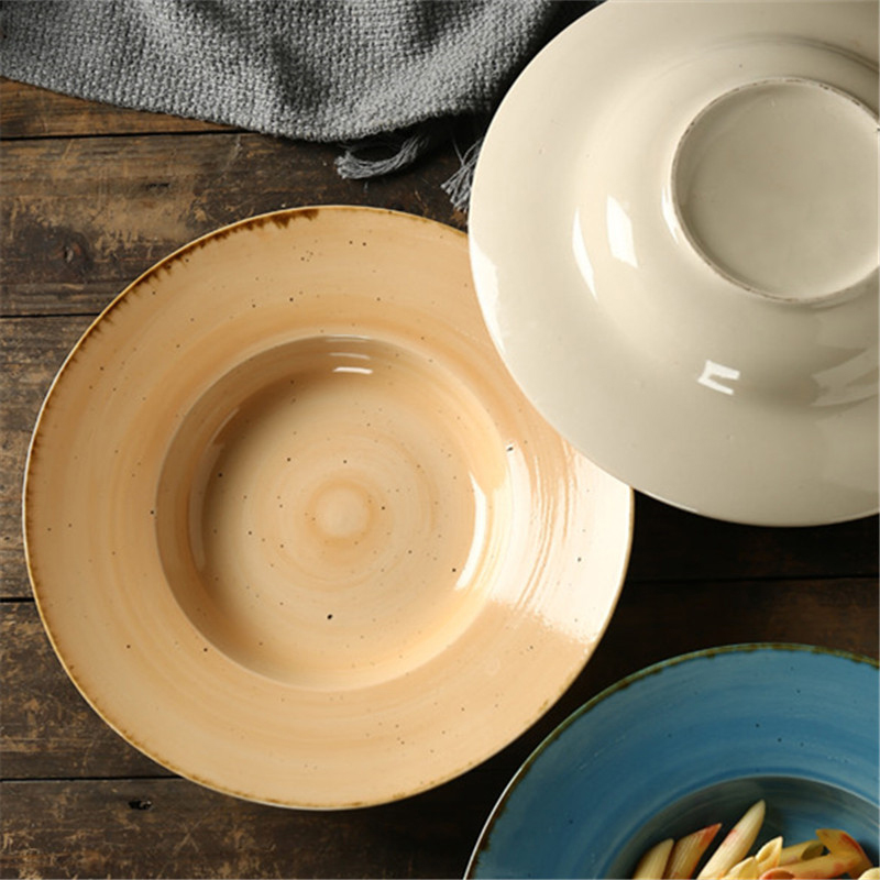 Factory custom foreign trade ramen bowl soup bowl large creative porcelain bowl instant noodle bowl beef noodle bowl straw hat bowl