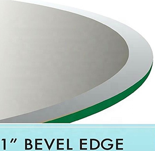 Large frameless beveled round wall mirrors home decor, espejos