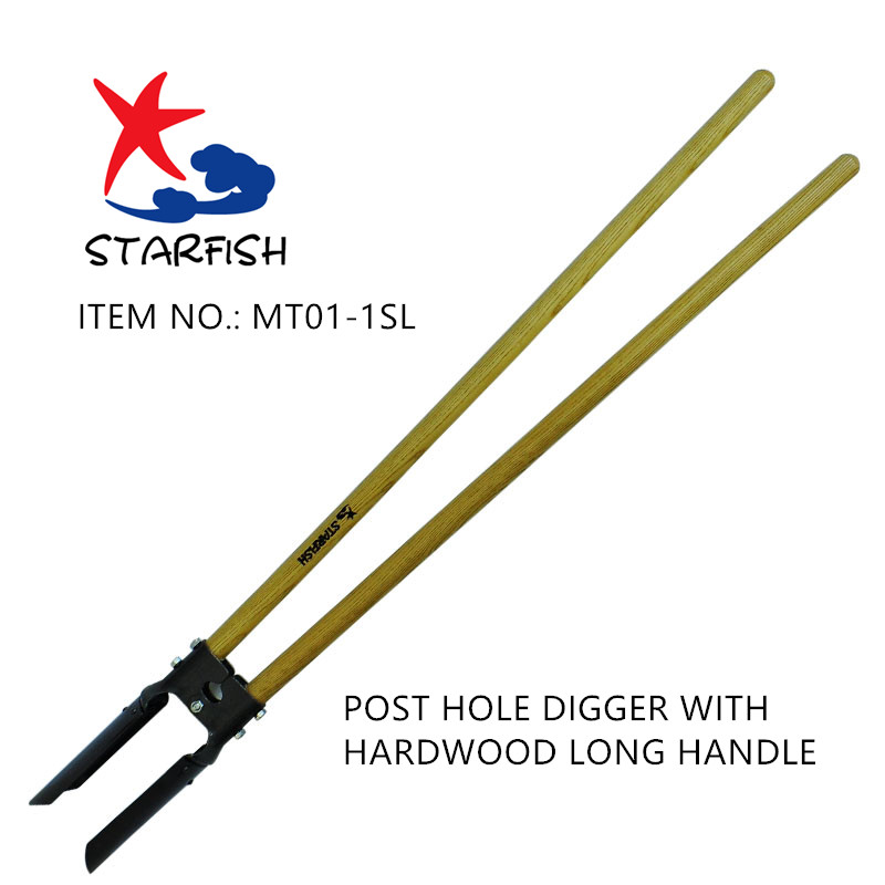 Post Hole Digger With Hardwood Long Handle