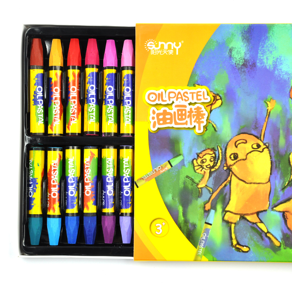 Hexagonal shape OEM oil pastel silky oil carton for kids canvas effect with low price