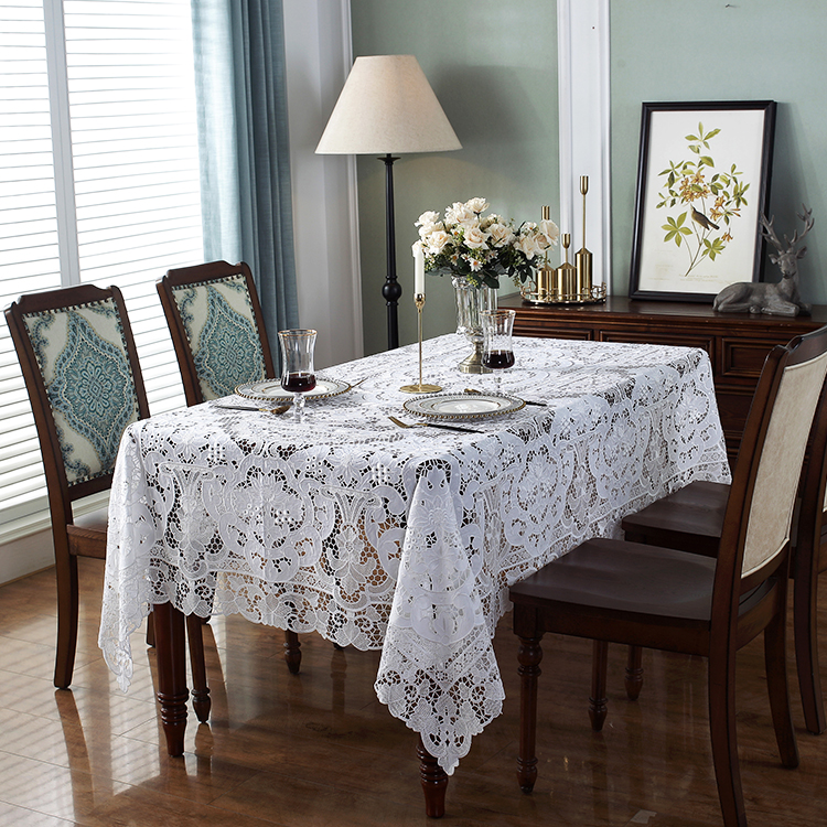 Embroidery table cloth