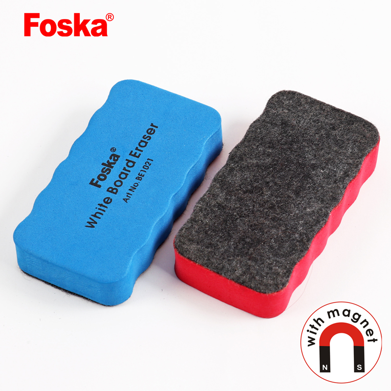 Foska EVA School Dry Erase Magnetic fiber White Board Eraser