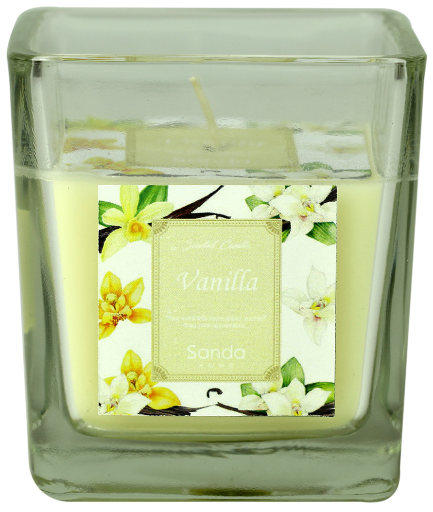 Scented glass candle