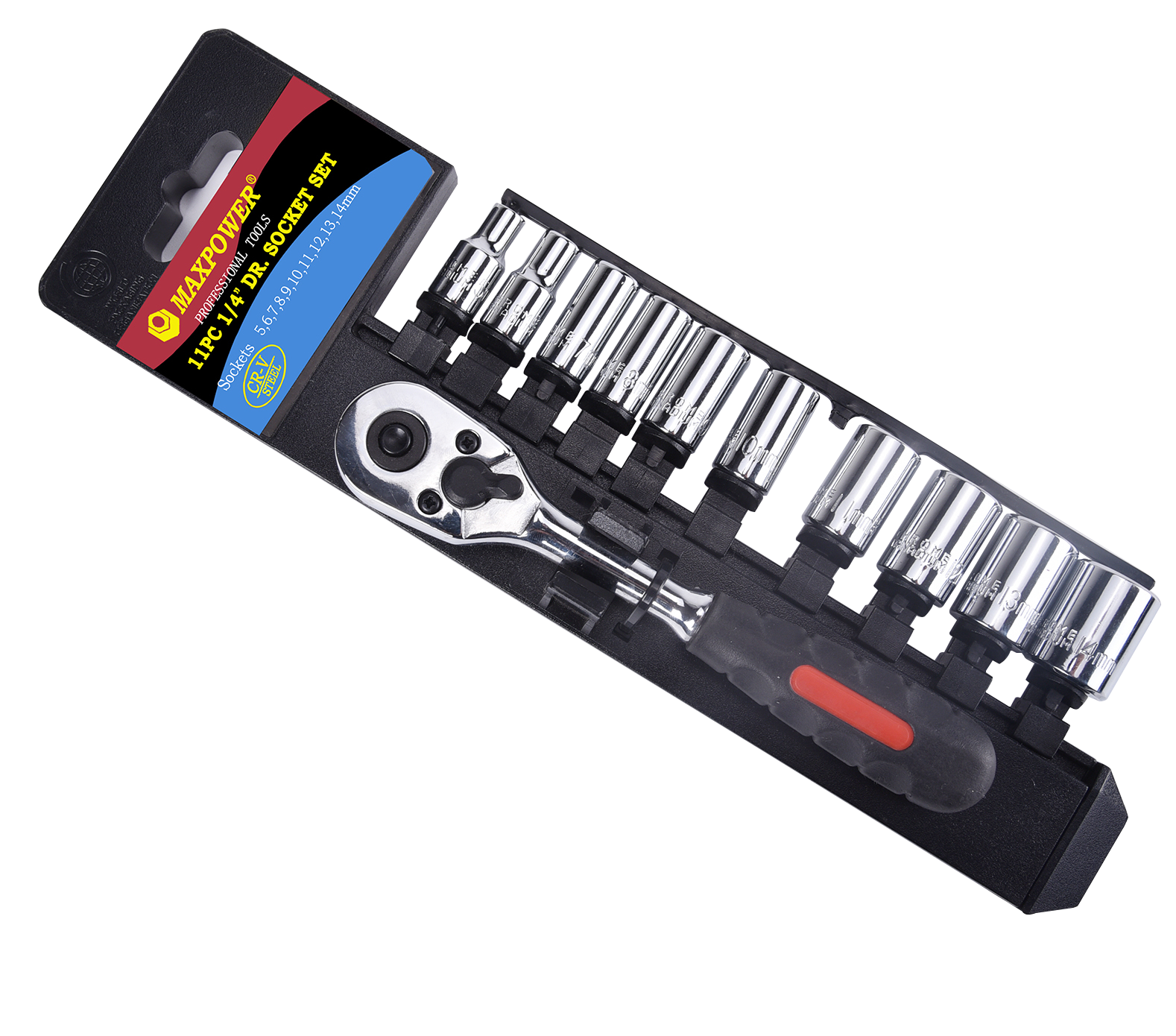11 Pcs 1/4" Socket Wrench Set