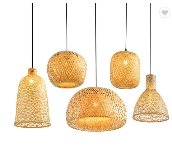 Bamboo lanterns.