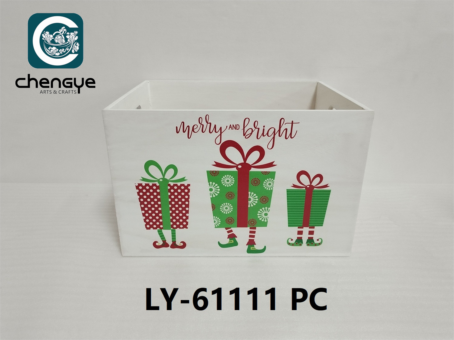 storage wooden box for Christmas
