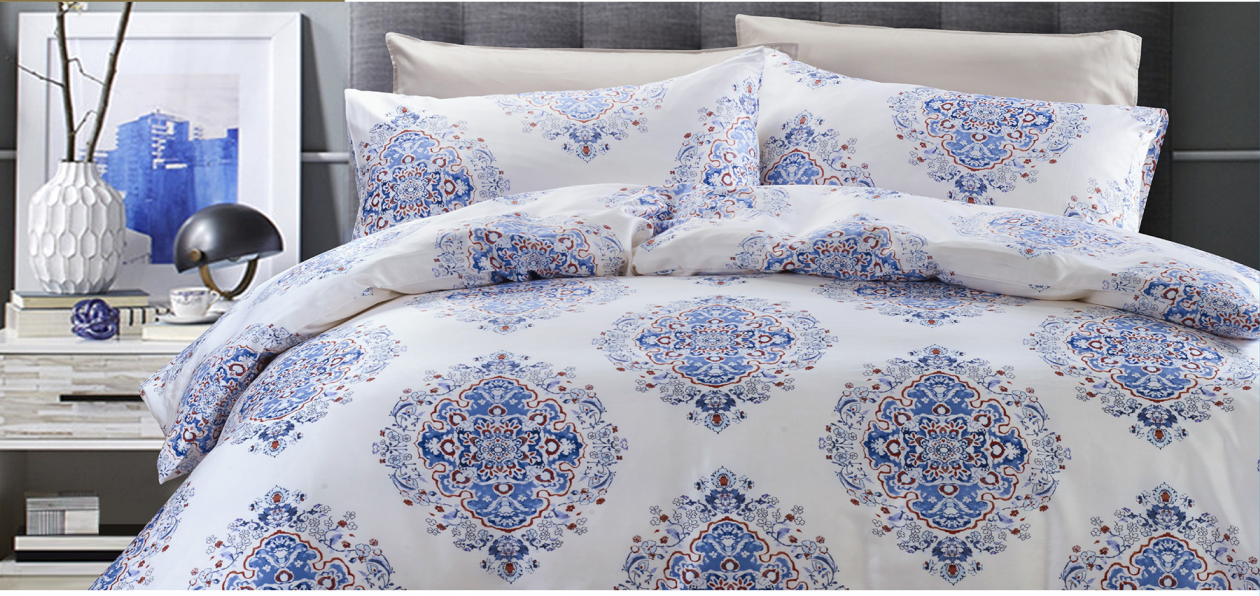 egyptian cotton sateen prints set