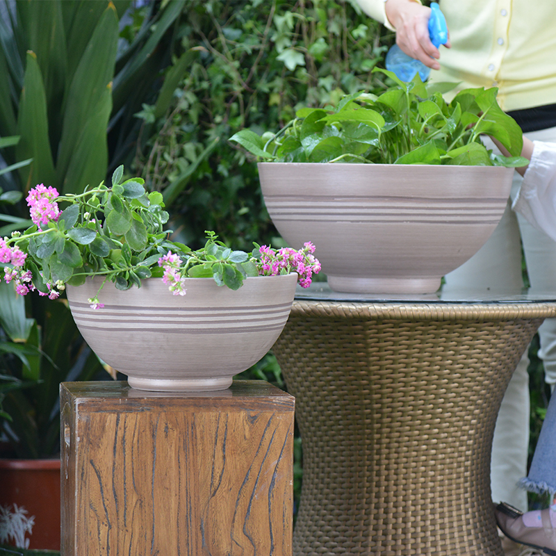 Greenship modern outdoor indoor wholesale plastic planter flower plant pot